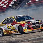 21-05-2021,Riga,,Latvia,Car,Drifting,On,Asphalt,Racing,Track,With